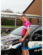 Team Motionsfeltet.dk Pink Jersey (Herremodel)