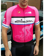 Team Motionsfeltet.dk Pink Jersey (Herremodel)